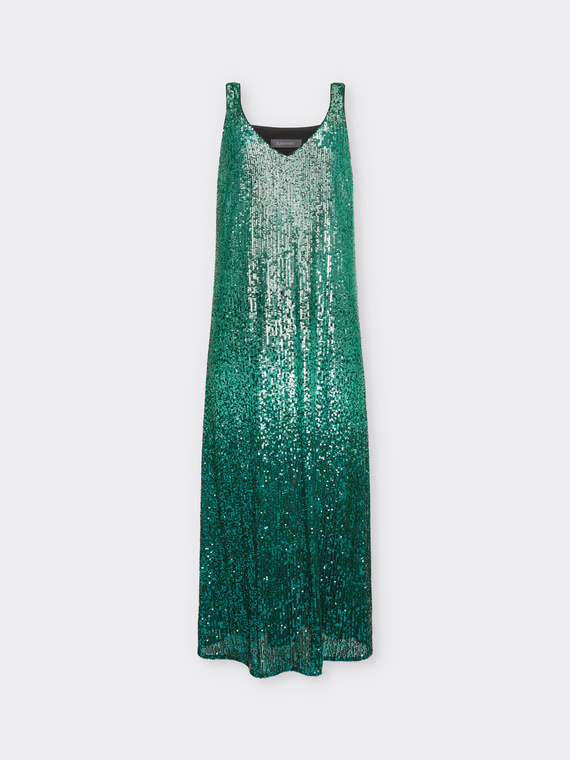 Long full sequinned dress