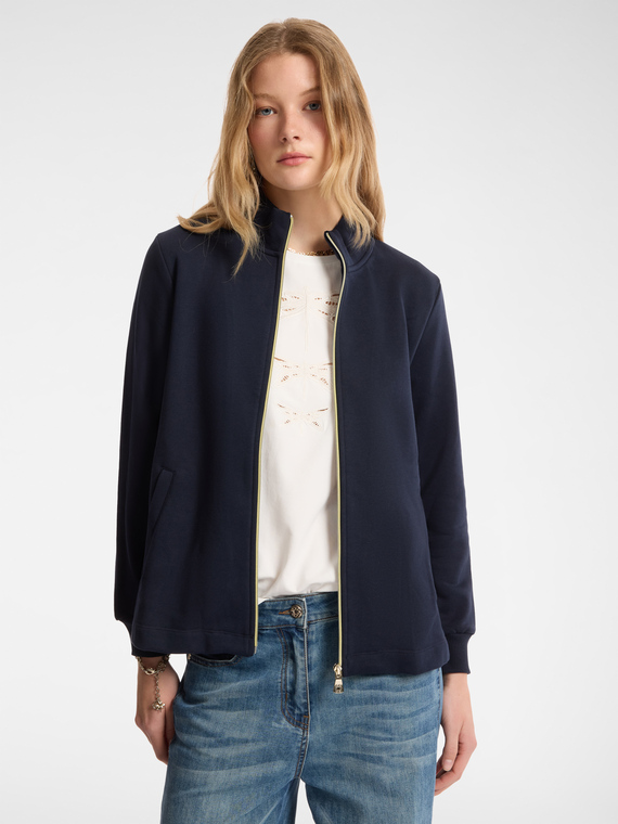 Sweatshirt mit Reißverschluss