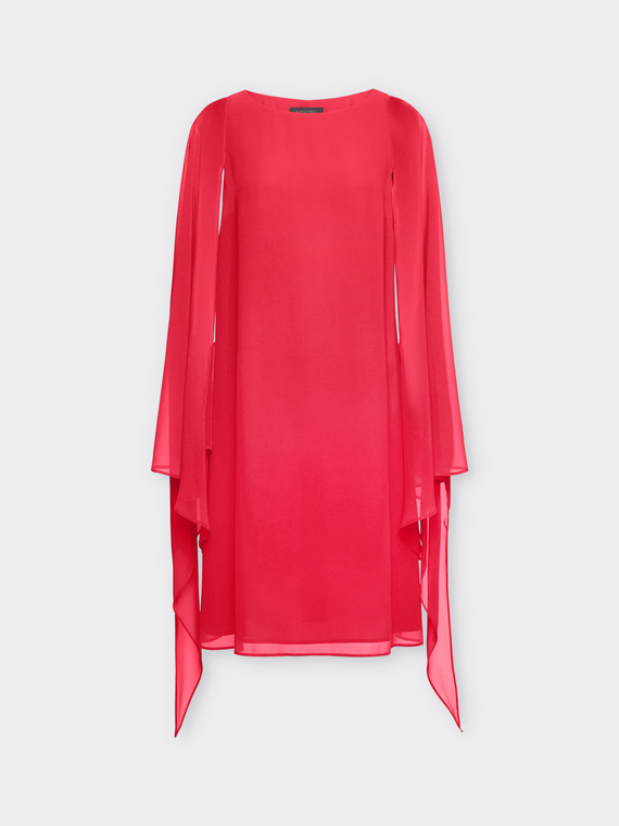 Vestido elegante com manta