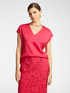 Satin V-neck blouse image number 0