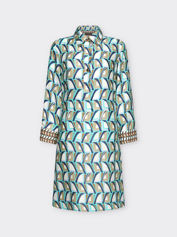 Bedrucktes Hemdblusenkleid