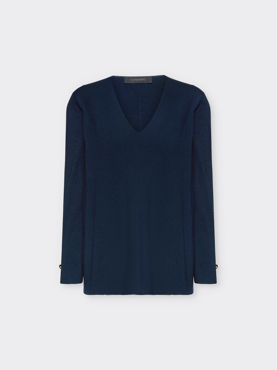 Pullover mit V-Ausschnitt