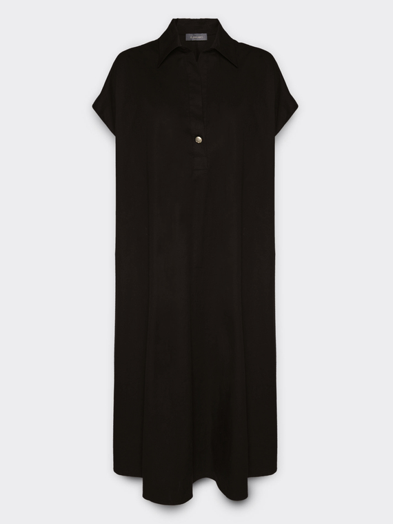 Robe mi-longue en popeline