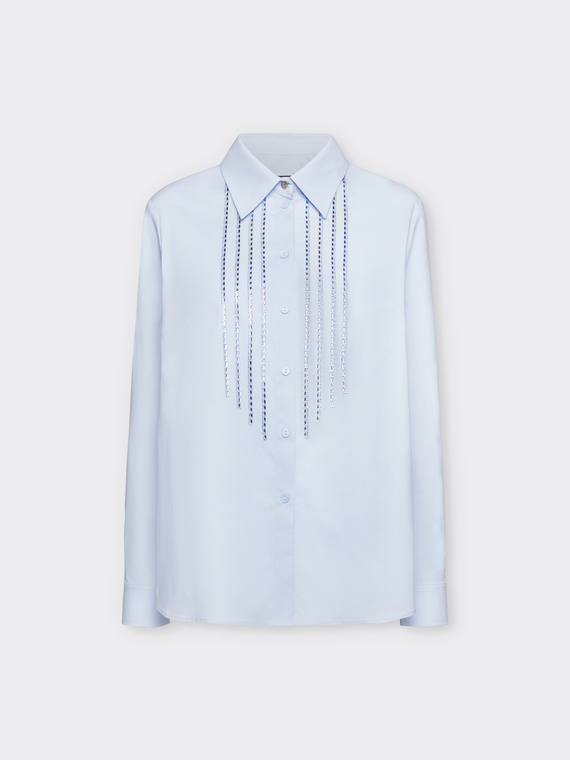 Shirt with front appliqués