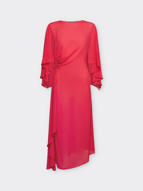 Elegant dress with drapes