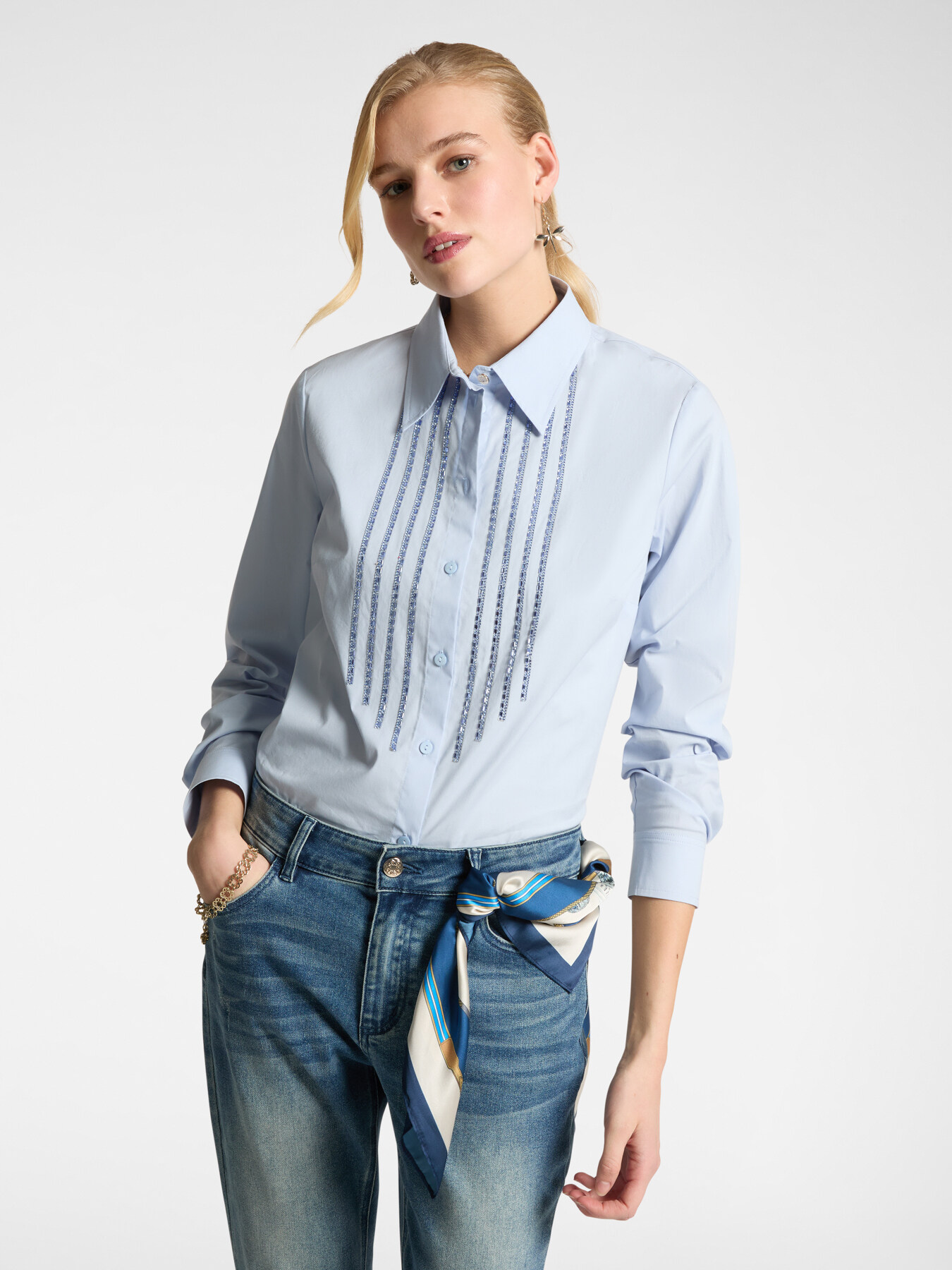 Shirt with front appliqués image number 0