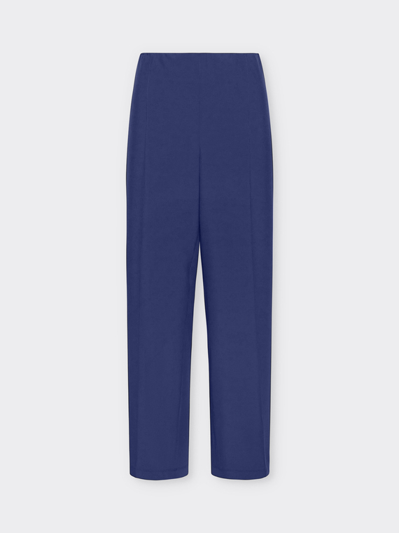 Lightweight fabric straight leg trousers