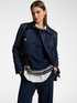 Scuba fabric pea coat image number 0