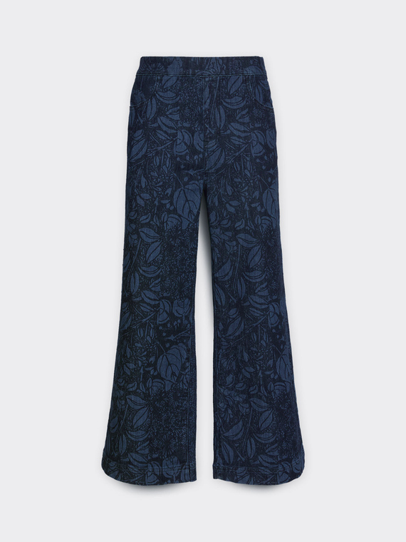 Jean "cropped" imprimé