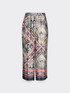 Printed cropped trousers image number 4