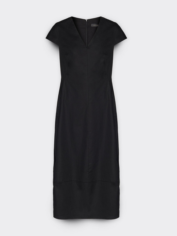 Midikleid mit V-Ausschnitt