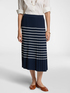 Striped pleated midiskirt image number 2