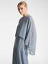Elegant suit with jumpsuit and cape image number 2