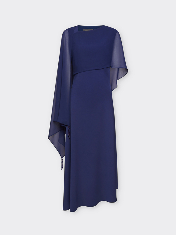 Elegant long dress with stole