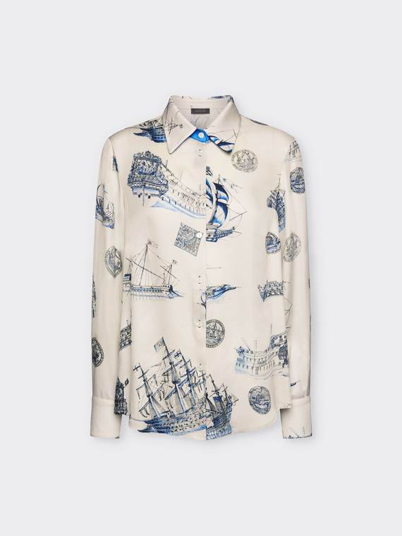 Naval print shirt