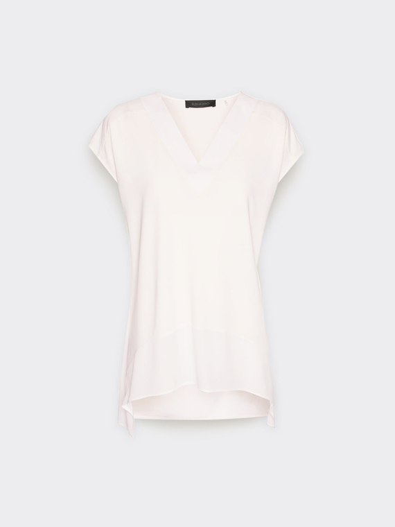 T-shirt lunga con punte al fondo