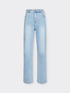 Mid wide leg 5 pocket jeans, "Wanda" image number 9