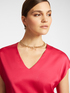 Blouse en satin avec col en V image number 3