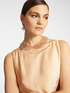 Glass beads and ribbon collar image number 0