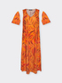 Robe imprimée en coton stretch image number 5